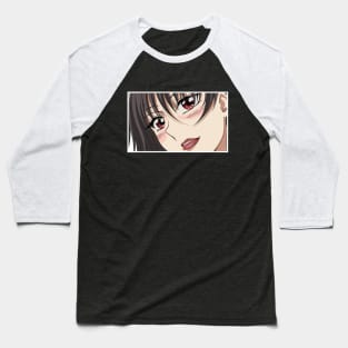 Anime Eyes - Lewd Character Intimate Look Baseball T-Shirt